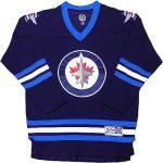 Outerstuff Winnipeg Jets Navy Premier Team Logo Youth Team Apparel Fashion Jersey (Small/Medium)