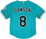 Mitchell & Ness Florida Marlins 1995 Andre Dawson Authentic Button Down BP Jersey - Teal (Medium)