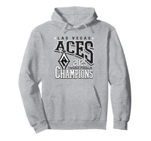 WNBA Official Las Vegas Aces 2025 Champions Parade Time Pullover Hoodie