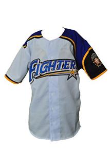 borizcustoms Shohei Otani 11 Hokkaido Nippon-Ham Fighters Button Down White Baseball Jersey with Patch (46)