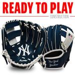 Franklin Sports MLB Youth Teeball Glove and Ball Set - Kids New York Yankees Baseball and Teeball Glove and Ball - Perfect First Kids Glove - 9.5"