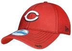 New Era MLB 39Thirty Neo Team Color Primary Logo Strech Fit Flex Baseball Cap Hat - Cincinnati Reds Red - Large-X-Large