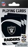 Masterpieces NFL Las Vegas Raiders Playing Cards, Officially Licensed Football Card Deck, Premium Team Collectible Cards for Game Night, Poker and Blackjack Play, Raiders Gifts for Fans and Collectors