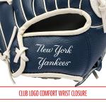 Franklin Sports MLB Youth Teeball Glove and Ball Set - Kids New York Yankees Baseball and Teeball Glove and Ball - Perfect First Kids Glove - 9.5"