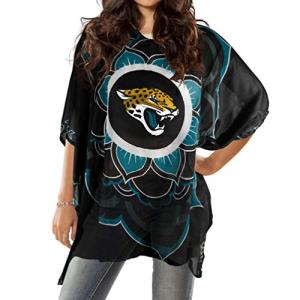 Littlearth NFL Jacksonville Jaguars Caftan Flower, Team Color, 32" x 42"