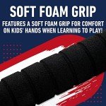 Franklin Sports Atlanta Braves Foam Bat & Ball Set - 21" Soft Jumbo Team Baseball Bat and Ball Team Logo - MLB Official Licensed Product