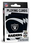 Masterpieces NFL Las Vegas Raiders Playing Cards, Officially Licensed Football Card Deck, Premium Team Collectible Cards for Game Night, Poker and Blackjack Play, Raiders Gifts for Fans and Collectors