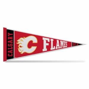 Rico Industries NHL Hockey Calgary Flames Rally 12" x 30" Felt Wall Décor Pennant - Great for Home/Bed Room/Man Cave Décor