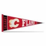 Rico Industries NHL Hockey Calgary Flames Rally 12" x 30" Felt Wall Décor Pennant - Great for Home/Bed Room/Man Cave Décor