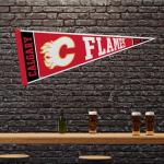 Rico Industries NHL Hockey Calgary Flames Rally 12" x 30" Felt Wall Décor Pennant - Great for Home/Bed Room/Man Cave Décor