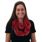 Littlearth NFL San Francisco 49ers Sheer Infinity Scarf, Team Color, 70” x 25”