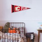 Rico Industries NHL Hockey Calgary Flames Rally 12" x 30" Felt Wall Décor Pennant - Great for Home/Bed Room/Man Cave Décor