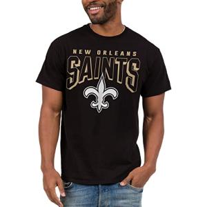Junk Food NFL - New Orleans Saints - Bold Logo - Officially Licensed Adult Short Sleeve Fan Tee for Men and Women