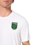 Adidas Men's Austin FC MLS Short Sleeve T-Shirt, White Small Logo, Medium