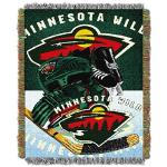 Northwest NHL Minnesota Wild Unisex-Adult Woven Tapestry Throw Blanket, 48" x 60", Home Ice Advantage