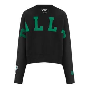 Pro Standard Womens NHL Dallas Stars Wingspan Crewneck Sweatshirt Black L