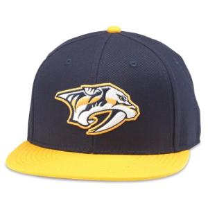 AMERICAN NEEDLE Nashville Predators Archive 400 Adjustable Snapback Baseball Hat (42412A-NAP-NVGD)
