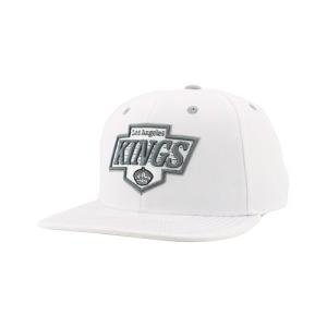 Los Angeles Kings NHL Officially Licensed Adjustable Snapback Hat Flat Bill Z11 Pop White