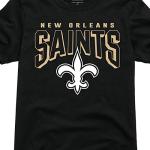 Junk Food NFL - New Orleans Saints - Bold Logo - Officially Licensed Adult Short Sleeve Fan Tee for Men and Women