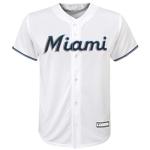 Outerstuff Yuli Gurriel Miami Marlins MLB Kids Youth 8-20 White Home Player Jersey (10-12)