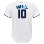 Outerstuff Yuli Gurriel Miami Marlins MLB Kids Youth 8-20 White Home Player Jersey (10-12)