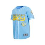 Pro Standard Big Boys WNBA Chicago Sky MESH Button Down MESH TOP University Blue L