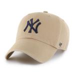 MLB New York Yankees Men's '47 Brand Clean Up Cap, Khaki, One-Size