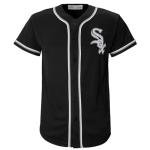 Chicago White Sox MLB Kids Youth 4-18 Black Primary Logo Team Color Home Baseball Fashion Jersey- Large 10/12