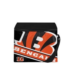 FOCO Cincinnati Bengals Big Logo Stripe 6 Pack Cooler