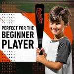 Franklin Sports Baltimore Orioles Foam Bat & Ball Set - Soft Jumbo Team Baseball Bat and Ball Team Logo - MLB Official Licensed Product