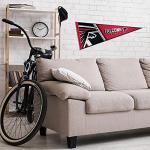 Rico Industries NFL Football Atlanta Falcons Primary 12" x 30" Felt Wall Décor Pennant - Great for Home/Bed Room/Man Cave Décor