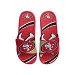FOCO San Francisco 49ers NFL Mens Colorblock Big Logo Gel Slides - S