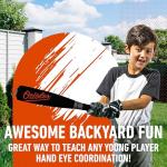 Franklin Sports Baltimore Orioles Foam Bat & Ball Set - Soft Jumbo Team Baseball Bat and Ball Team Logo - MLB Official Licensed Product