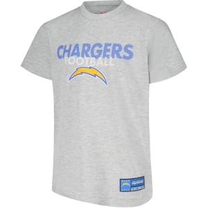 Ultra Game NFL Official Youth Super Soft Game Day T-Shirt, Los Angeles Chargers, Heather Gray, 10-12