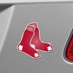 FANMATS 60398 - MLB - Boston Red Sox Embossed Color Emblem | Red Socks Primary Logo