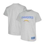 Ultra Game NFL Official Youth Super Soft Game Day T-Shirt, Los Angeles Chargers, Heather Gray, 10-12