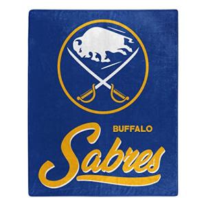 Northwest NHL Buffalo Sabres Unisex-Adult Raschel Throw Blanket, 50" x 60", Signature