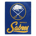 Northwest NHL Buffalo Sabres Unisex-Adult Raschel Throw Blanket, 50" x 60", Signature
