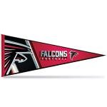 Rico Industries NFL Football Atlanta Falcons Primary 12" x 30" Felt Wall Décor Pennant - Great for Home/Bed Room/Man Cave Décor