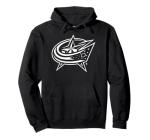 Columbus Blue Jackets Two Tone Black NHL Officially Licensed Pullover Hoodie
