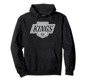 Los Angeles Kings Icon Black Officially Licensed Pullover Hoodie