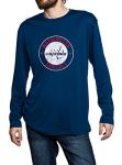 NHL Mens Loose Fit Performance Rashguard Wicking Long Sleeve Shirt (Medium, Washington Capitals)