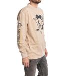 Calhoun NHL Surf & Skate Men's Acid Wash Distressed Logo Long Sleeve Vintage Style Shirt (Pittsburgh Penguins, XX-Large)