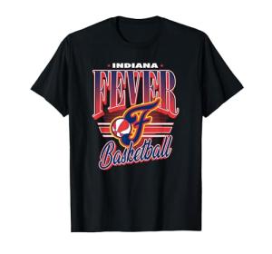 WNBA Official Indiana Fever Super Fan T-Shirt, Men, Black, XX-Large