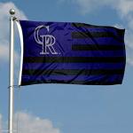 Colorado Rockies Stars and Stripes Nation 3x5 Flag