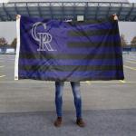 Colorado Rockies Stars and Stripes Nation 3x5 Flag