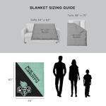 Northwest WNBA New York Liberty Halftone Silk Touch Throw Blanket, 46 x 60 in, Ultra Soft Plush Polyester, Lightweight Warm Decorative Couch Bed Basketball Fan Gift