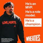 Wheaties Cereal, Breakfast of Champions, Jalen Hurts Cereal Box, 100% Whole Wheat Flakes, 15.6 oz