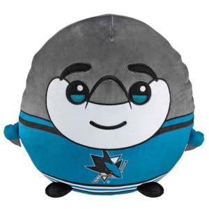 Sleep Squad San Jose Sharks SJ Sharkie 12" Mascot Kiri Cloud Plushie - Official NHL Plush