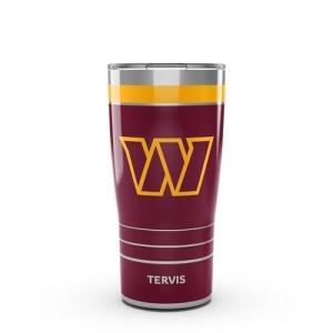 Tervis Traveler NFL Washington Commanders - MVP Triple Insulated Tumbler Travel Cup Keeps Drinks Cold & Hot, 20oz, Stainless Steel